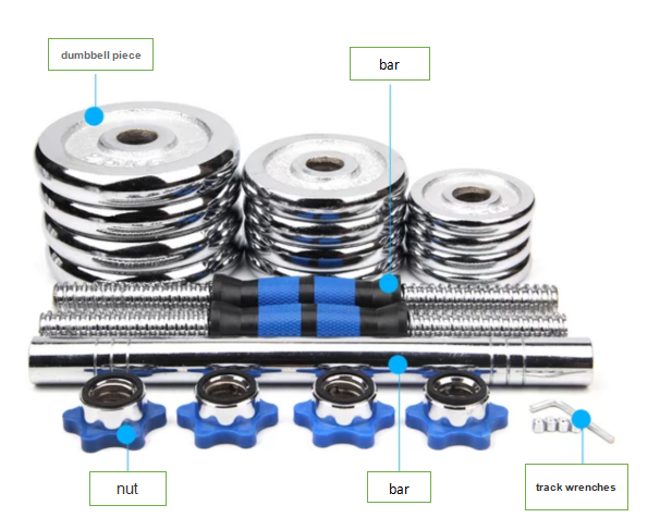 Commercial Gym Dumbbell Adjustable Set​ 2.5KG 5KG 10KG 20KG 30KG 50KG