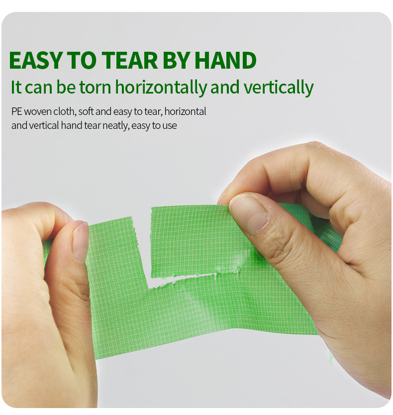 Environmentally Friendly Non-Trace PE Cloth Tape Door And Window Protection / Film Splicing Special, Flexible Specifications Customized
