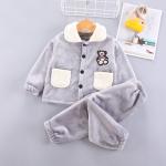 0.8M Flannel Khaki Children'S Pajamas Sets Children'S Friends Pyjamas Home Wear