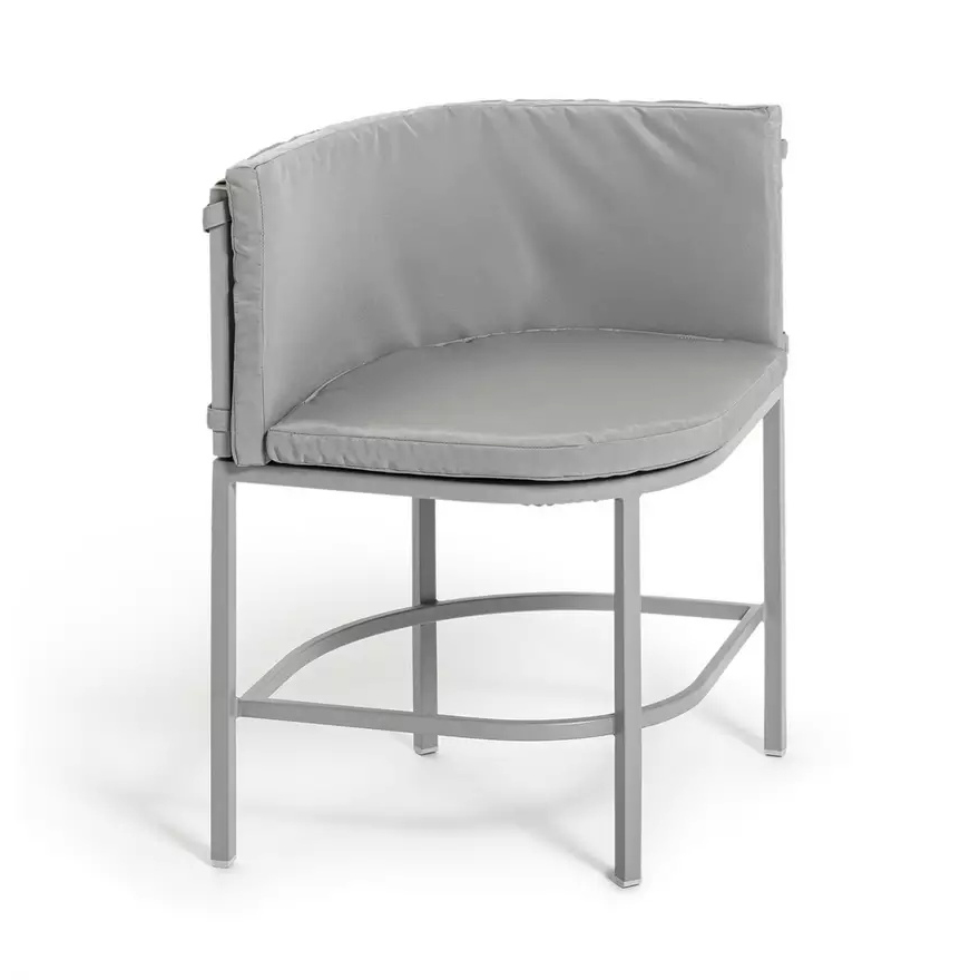 Maximize Your Outdoor Space with this Space Saving Rattan Weave and Steel Dining Set