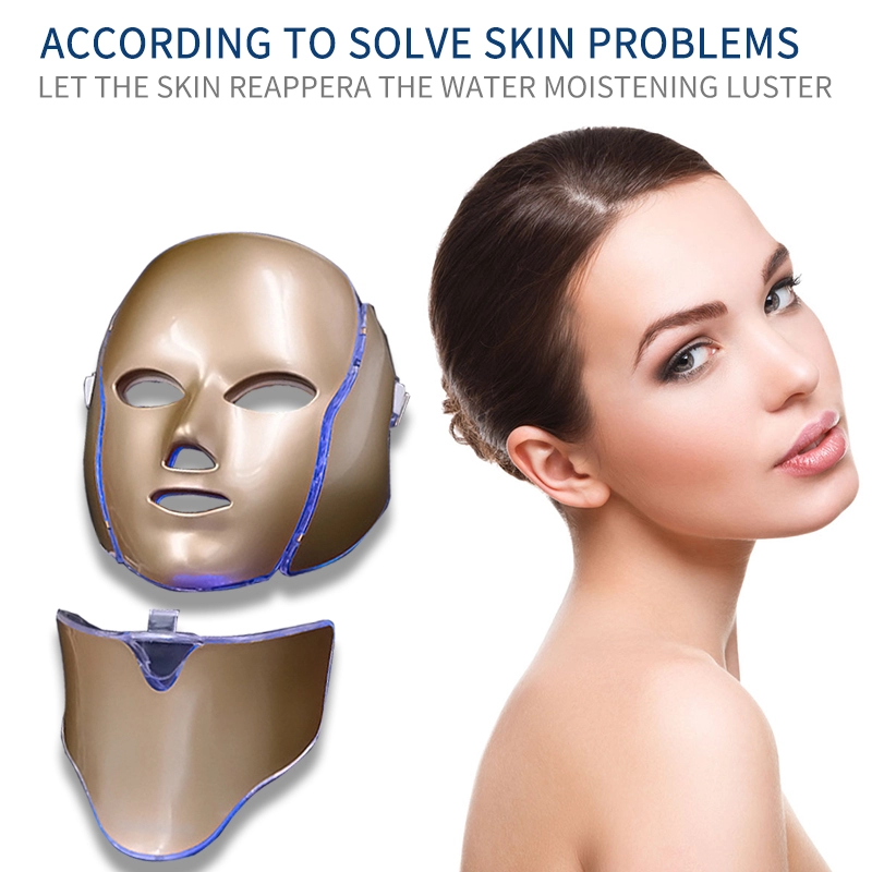 PDT Photon LED Light Therapy Mask Light Facial Mask With Neck