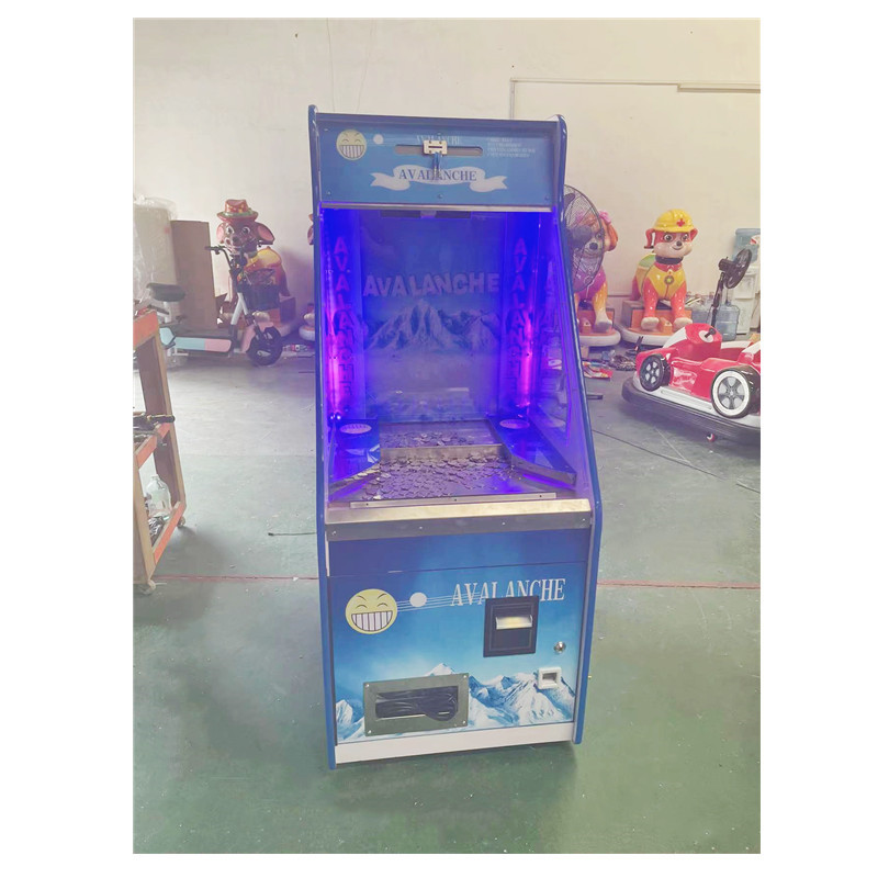 Upright Reusable Coin Drop Machine , Multifunctional Quarter Coin Pusher