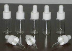 China White Cap Glass Clear Eye Dropper Bottles 20ml 30ml 50ml With Accurate Scale wholesale