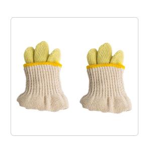 China Yellow Aramid Fiber Cotton Heat Resistant Gloves wholesale