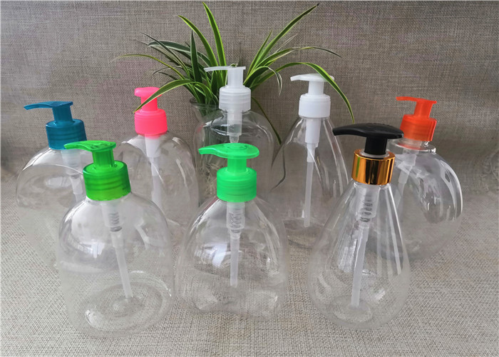 500Ml Liquid Soap Container Transparent Bottle Body Screen Printing Surface