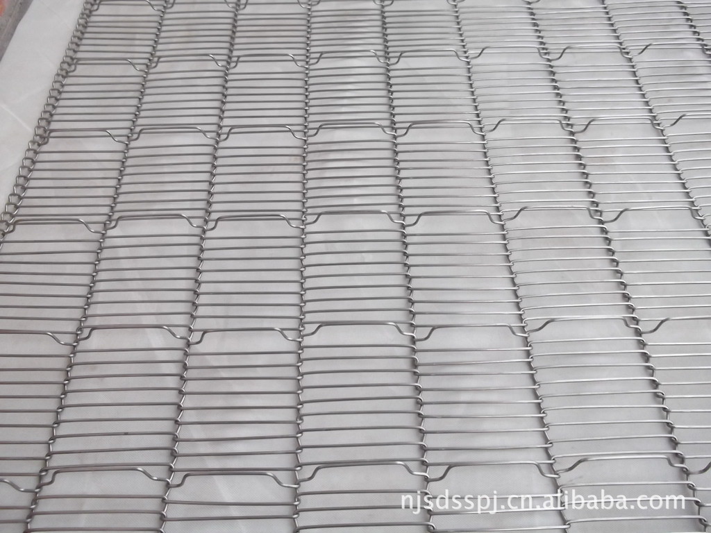 SS wire mesh belts mild steel ladder conveyor belts for oven bakery machinery