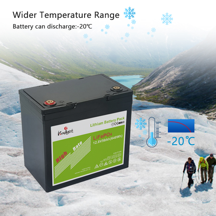50AH 12.8V BMS Built in Grade A LiFePO4 Backup Power Lithium Battery