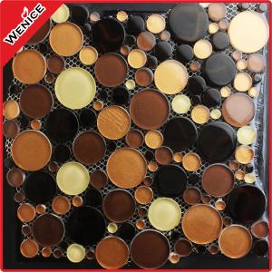 China China manufacturer brown wall glass mosaic tiles on sale