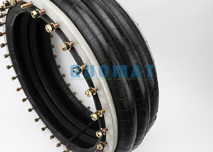 W01M586984 Industrial Air Spring Max Dia 715mm Big Size Rubber Bellows With Flange Ring