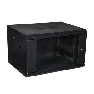China Dual AC Cooling Fans Wall Mount Server Cabinet , Ventilation 6U Rack Cabinet wholesale
