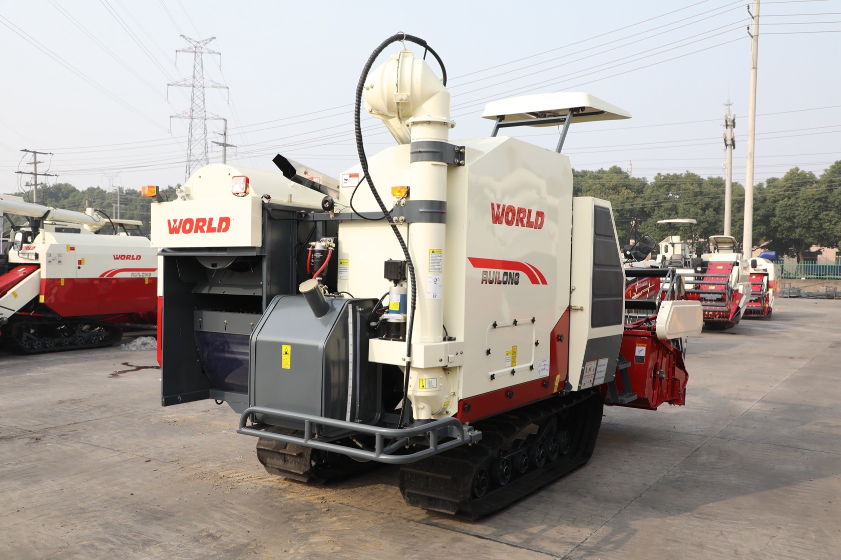 RL（4LZ-6.0P）102hp TRACK COMBINE HARVESTER crops rice grain tank combine machinery MADE IN CHINA