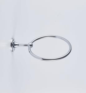 China Modern Chrome Finish Brass Bathroom Towel Ring Wall Mounted Bathroom wholesale