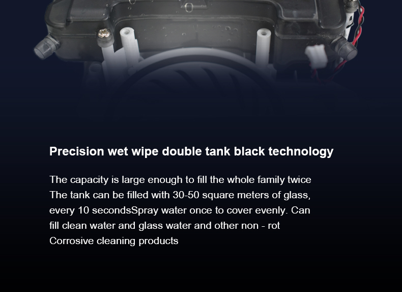 Household App Controlled Huidi Ultra-Thin Robot Window Cleaning Machine With Two Nozzles