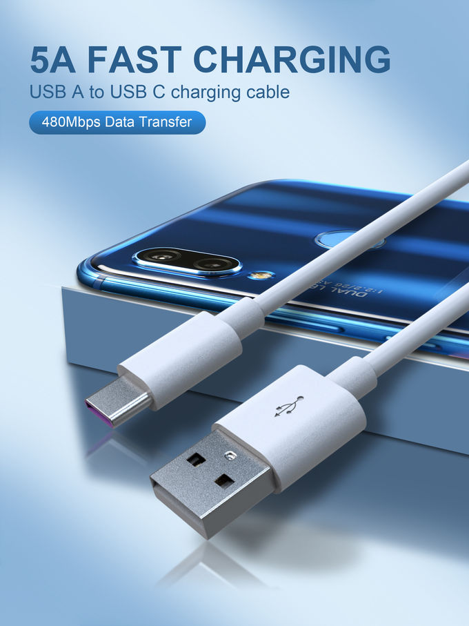Kevlar 5A USB Type C Charging Cable For Huawei Samsung