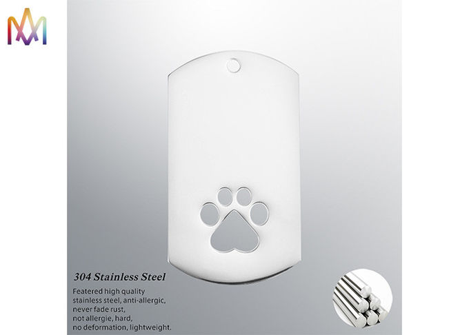 Keyring Bone Shaped SS304 Dog Name Tags Engraved