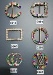 Colorful Antique Customized Plastic Shoe Buckles For Gifts Shoe , Eco Friendly