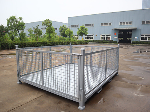 Customizable Galvanized Steel Collapsible Pallet Cage For Effortless Transport