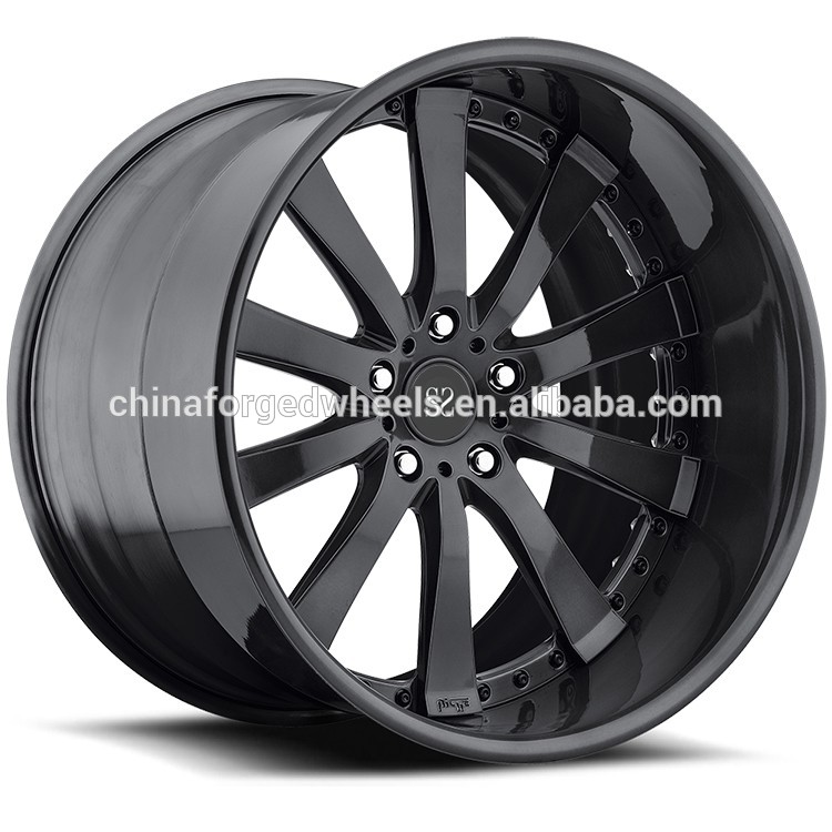 Gloss Black Customized Alloy Rims 22 For Land Rover 2-Piece Forged rims 5x120 5x108