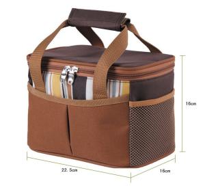 China Fashion Stripe Soft Cooler Picnic Lunch Bag Freezer Tote promotional bag gift wholesale