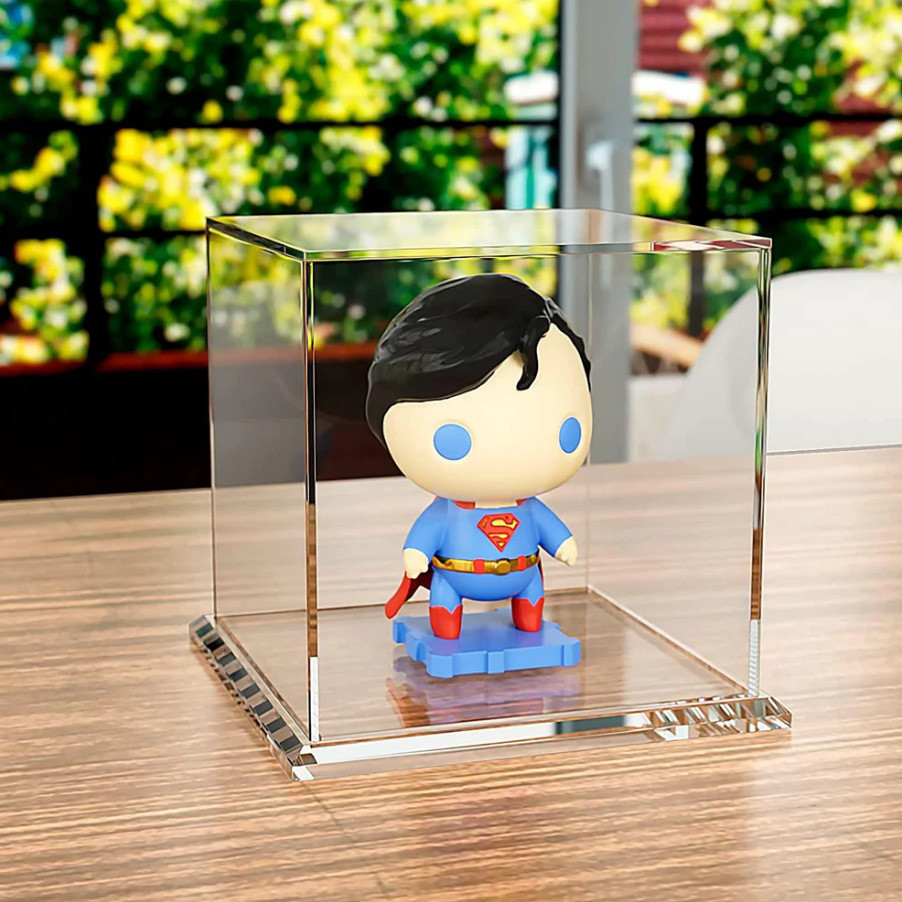 Factory Custom Acrylic Box Magnetic Box Pokemon Game Card Storage Box Toy Display Stand, Acrylic Display Case