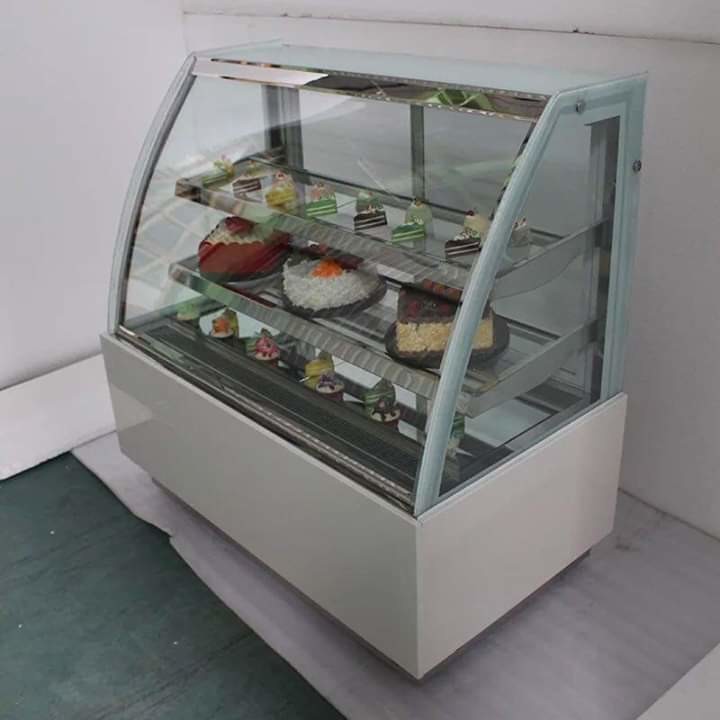 Refrigerated Fresh Cake Display Direct Cooling Cabinet Multi Functional