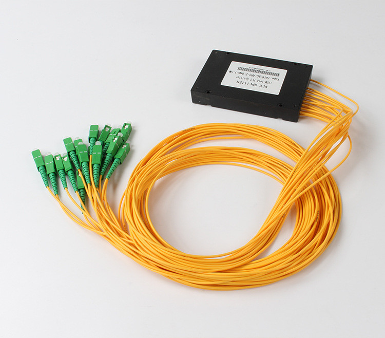 SC APC 1x16 PLC Fiber Splitter Optical PLC Splitter For FTTX Cable Television