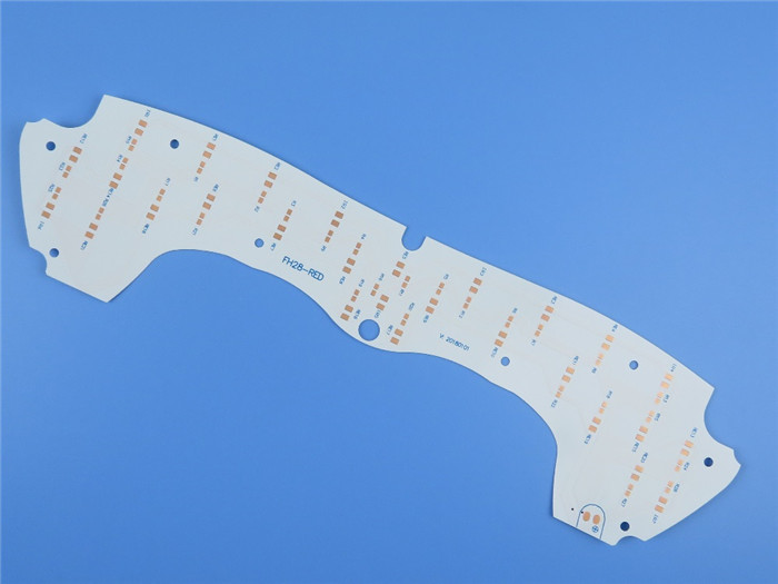 Thin PCB 0.2mm FR-4 Printed Circuit Board with White Solder Mask and OSP