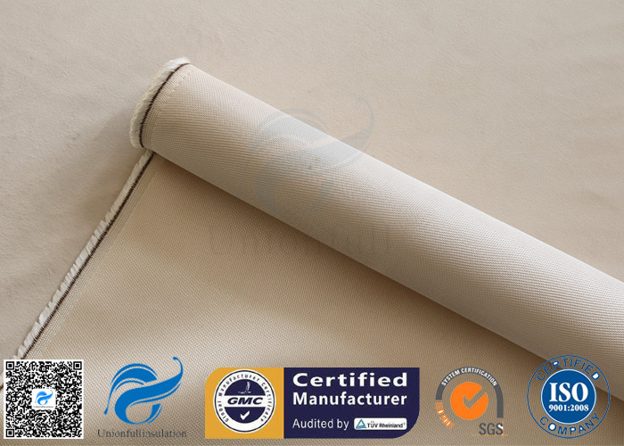Brown Color Heavy Duty 1472 ℉ Fiberglass High Silica Fabric 0.7mm Thickness