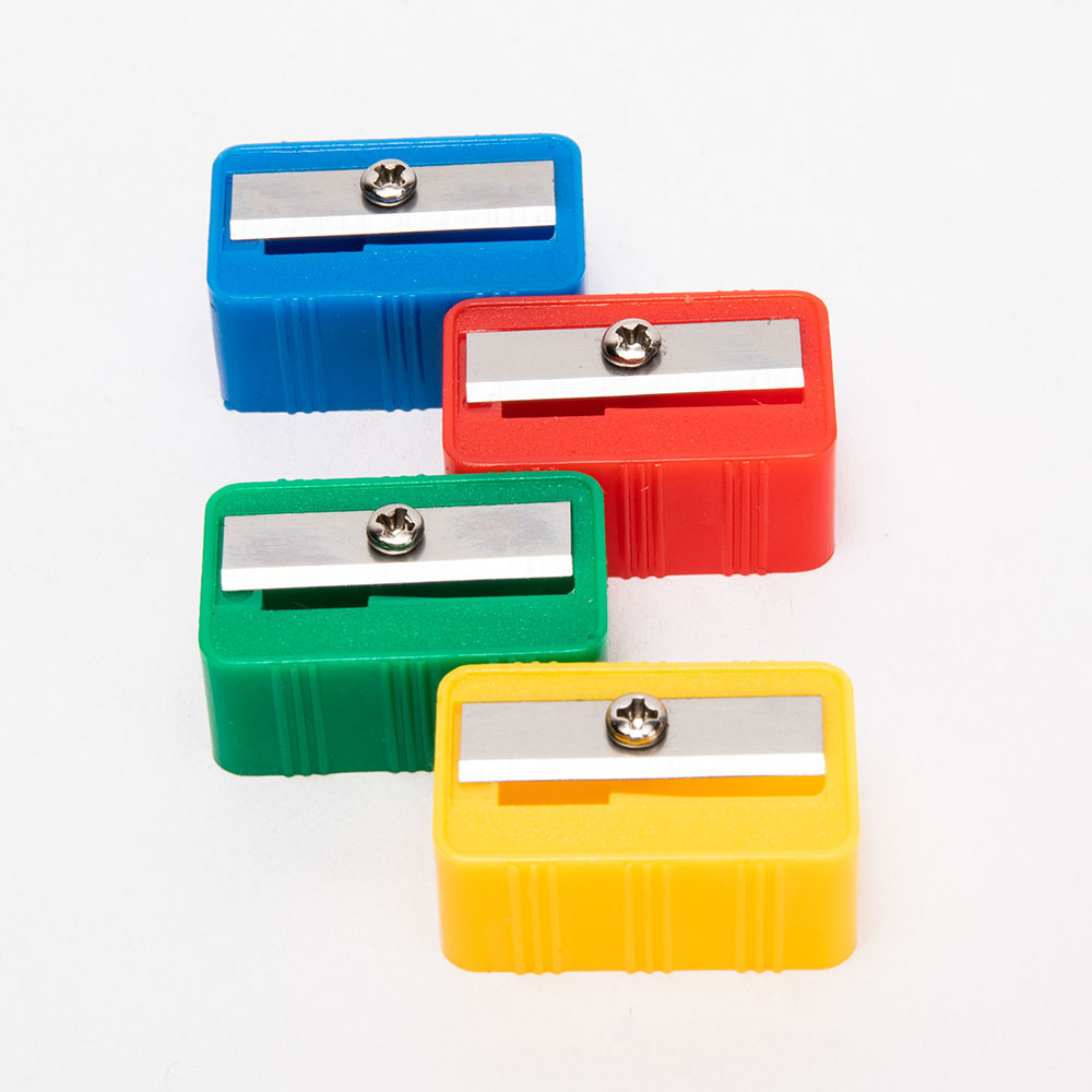 Fancy School Kids Manual Handheld Pencil Sharpener Orange