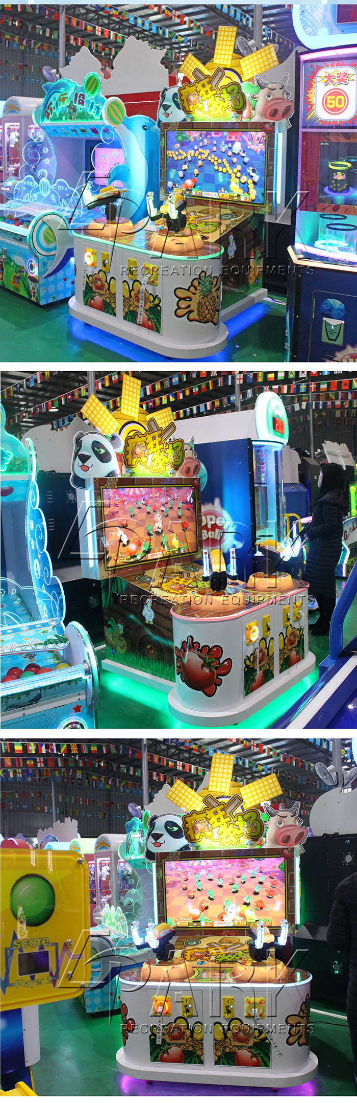 Children Crazy Pasture Gun Shooting Redemption Game Machine