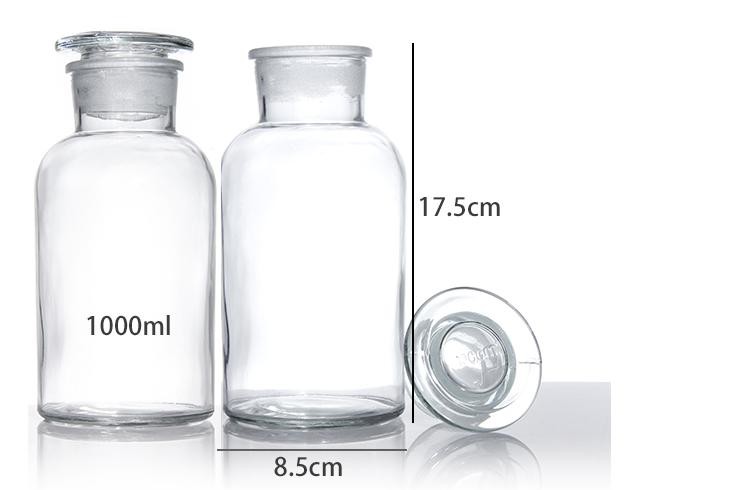 Brown Medical Medicine Glass Reagent Bottles 100ml 200ml ODM