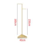 OEM Gold Garment Rack , metal clothes rack CE Certificate Electroplate Surface