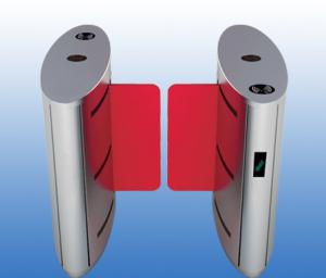 China High Security Speed Gate Turnstile 304 Stainless Steel Fast Lane Red Flap wholesale