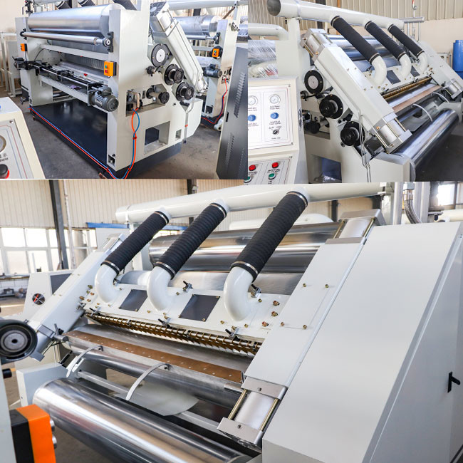 1600mm Corrugated Board Production Line Fingerless Single Facer Paper Corrugation Machine