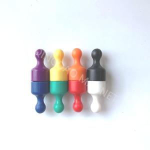 China Sintered NdFeB Hook Magnet, N35, Permenent Office Magnets in Purple Color wholesale