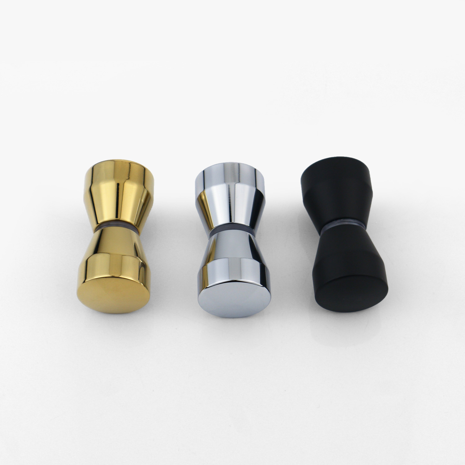 Modern Bathroom Hardware Brass Pull Glass Door Handle And Knob With Customized Design
