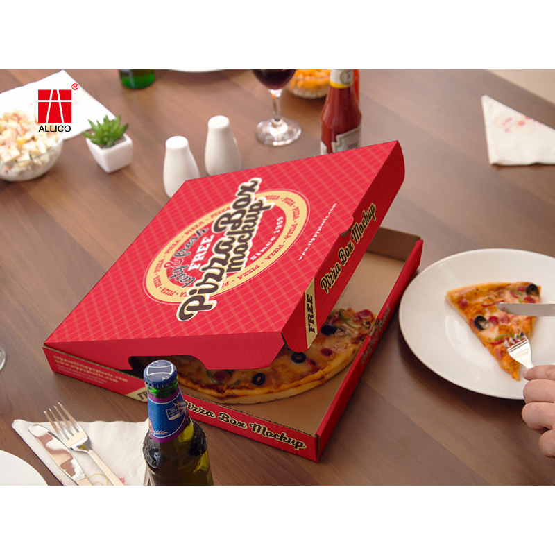 12" Premium White Corrugated Pizza Boxes Take Out Containers DIY Gift Box