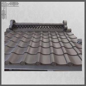 China Traditional Clay Japanese Roof Tiles 2mm Thick Hotel Temple Matt wholesale