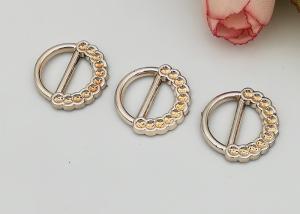 China Round Fashion Simple Style Resistant Ladies Shoe Buckles Replacement Customized Logo wholesale