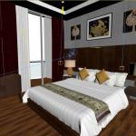 OEM Hospitality Hotel Bedroom Furniture Modern Walnut Wood Finish
