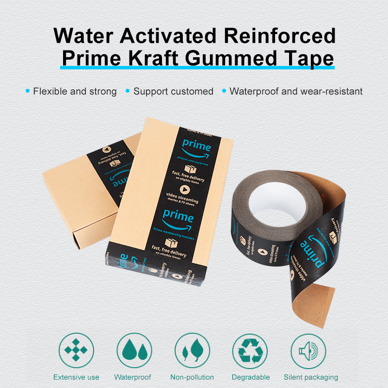 Custom Design Self Adhesive Kraft Paper Tape Water Activated Kraft Paper Tape