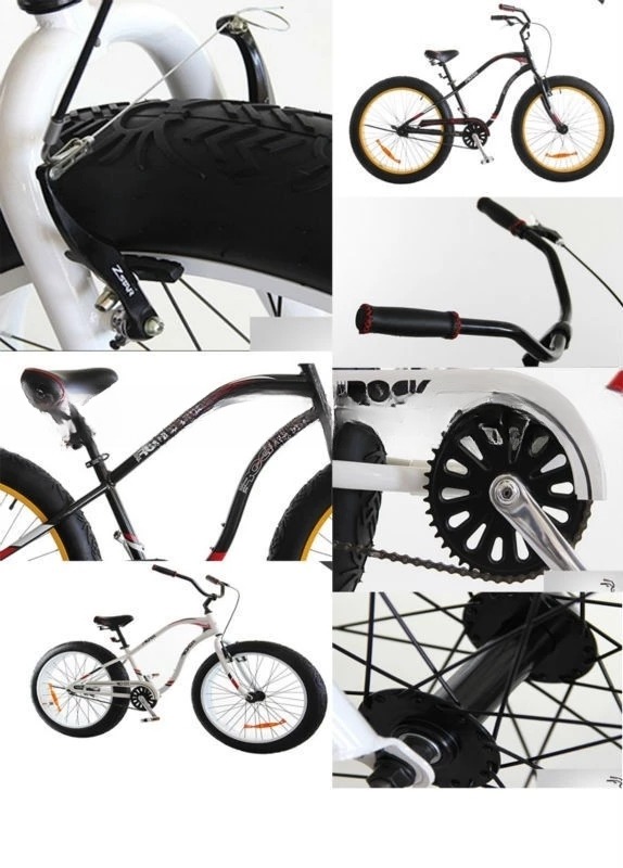 26" Wheel Size Fat Tire Bike Bicycle Snow Bike with L 180MM Stem and Durable Construction