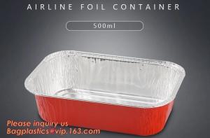 China Aireline Rectangle Shaped, Disposable Aluminum Foil Pan, Take-Out Food Containers, Foil Cake Cup wholesale