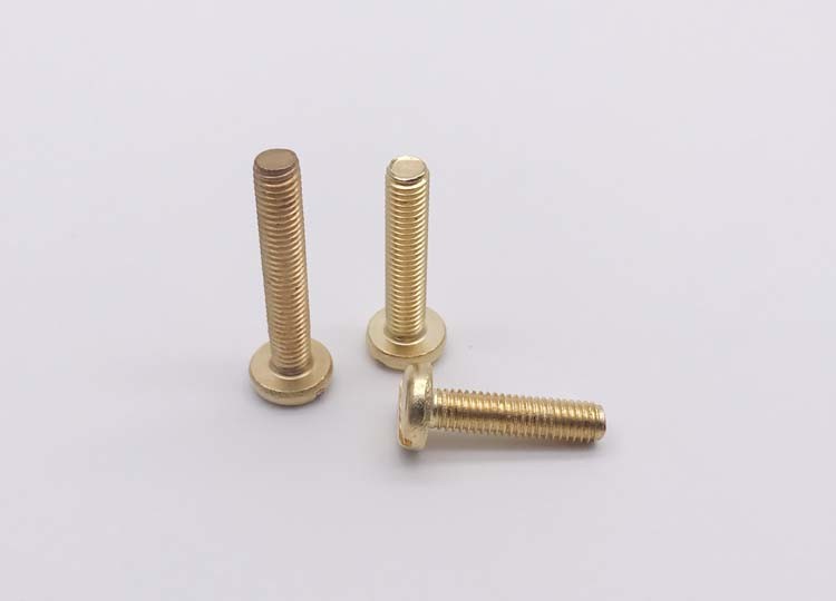 Brass Pan Head Slotted Screws Slotted Drive Pan Head Machine Screws DIN85 Slotted Drive Machine Screws