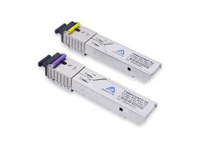 China Hot Pluggable 2.5G 3.3V 1490nm Tx 1550nm Rx BIDI SFP Module wholesale