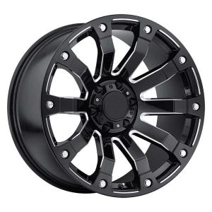 China Aftermarket Black Aluminum Alloy 4x4 Off Road Rims wholesale