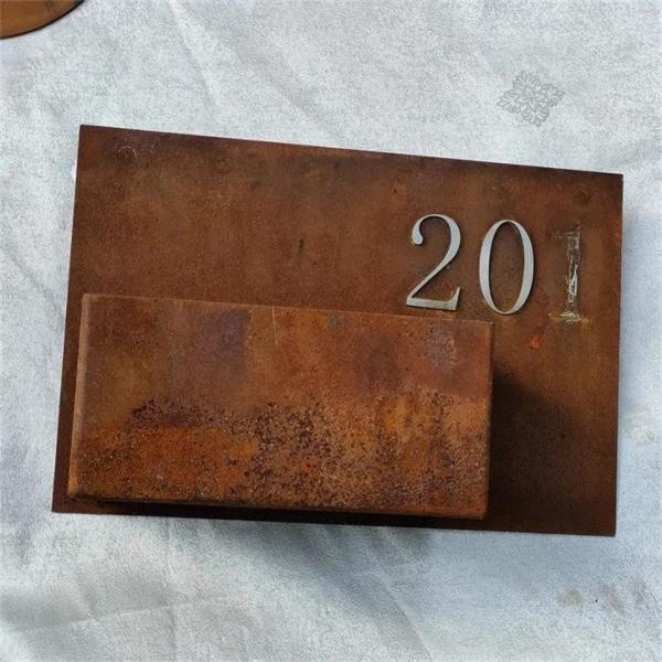 Customization Garden Wall Flower Pots Decorative Hanging Corten Metal Planters