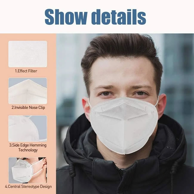 In Stock N95 Ffp2 Kn95 Anti Flu Coronvirus N95 Mask Medical Surgery Surgical Face Masks
