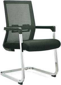 China Stationary Black Mesh Office Chair No Wheels For Conference Room Customized wholesale