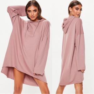 China Custom Rose Oversized Hoodie Printing Sweater Dress wholesale